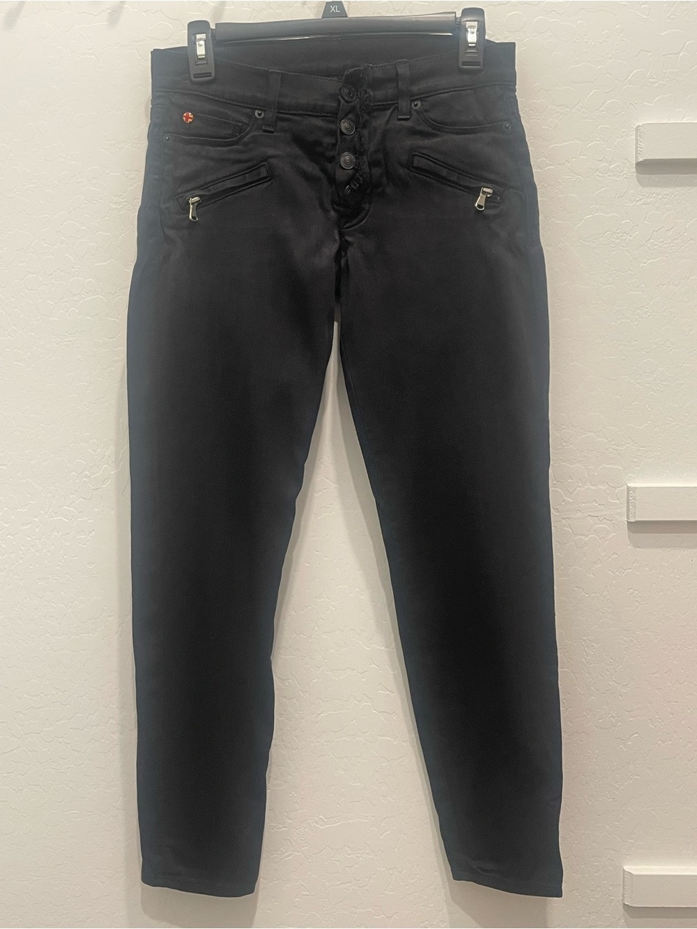 Hudson Jeans Women's Black Skinny Button-Fly Jeans
